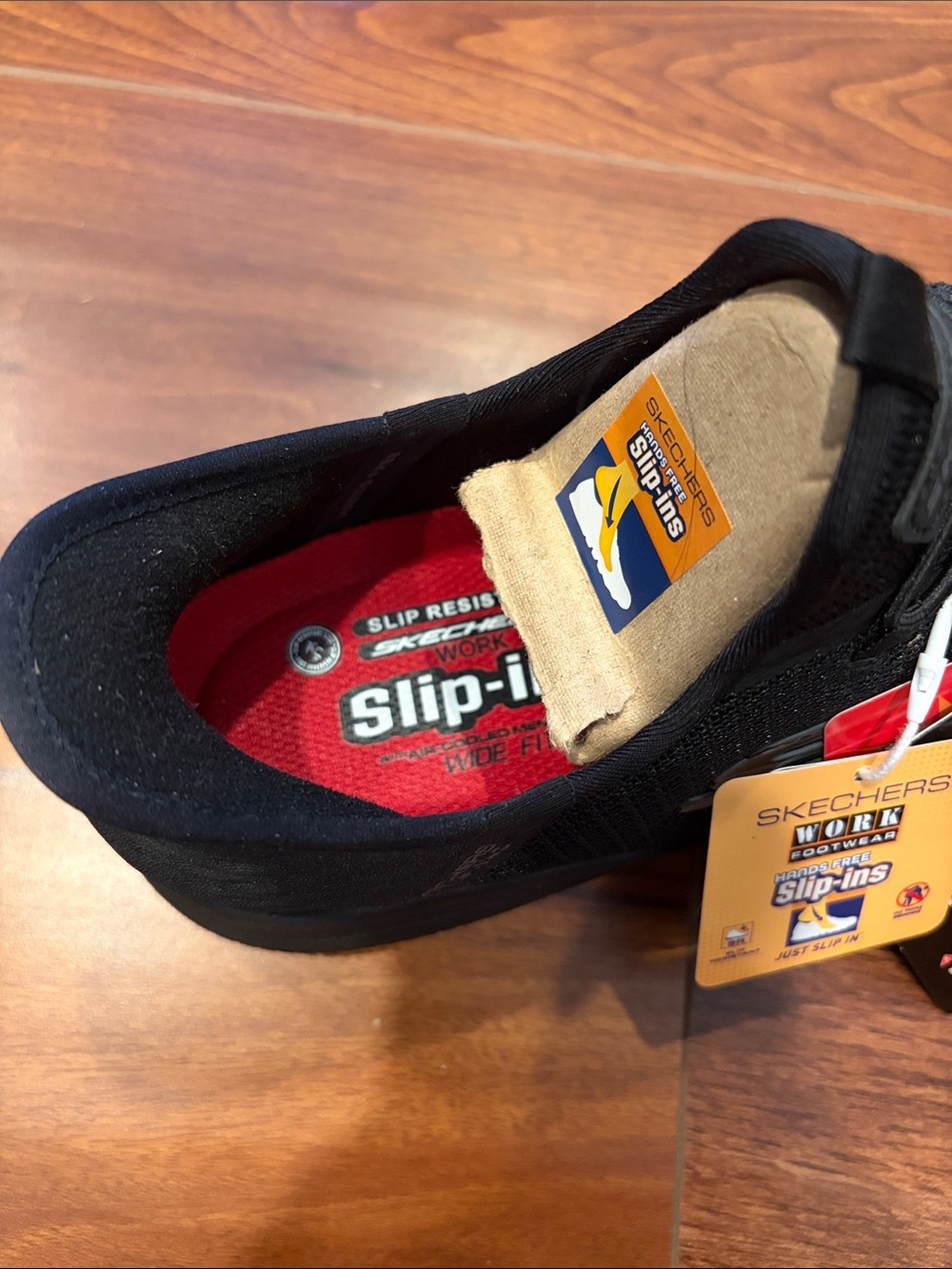 Skechers Hands Free Slip-ins Work Summits Enslee Black Women’s 8.5W NWOB Tags - Picture 8 of 16